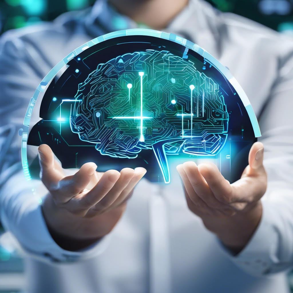 Abstract illustration of a glowing brain representing neuroplasticity and neural connections